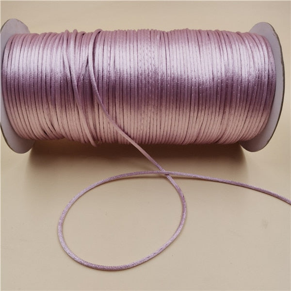 Braided Macrame Silk Cord Rope (10m, color options)