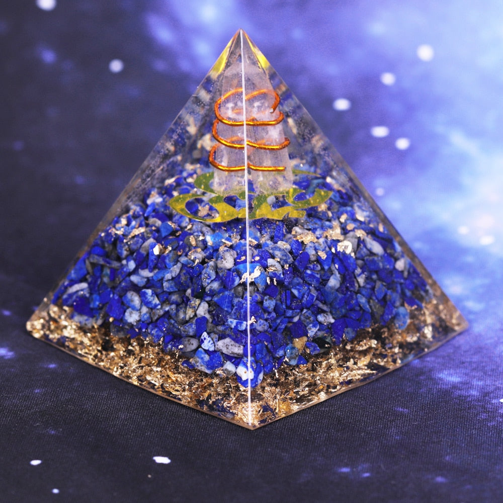 Natural Lapis Lazuli Pyramid Energy/Healing/Protection