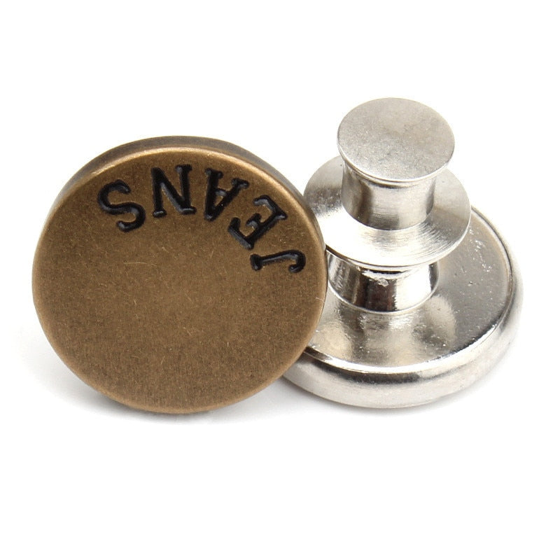 2PCs Snap Fastener Metal Buttons