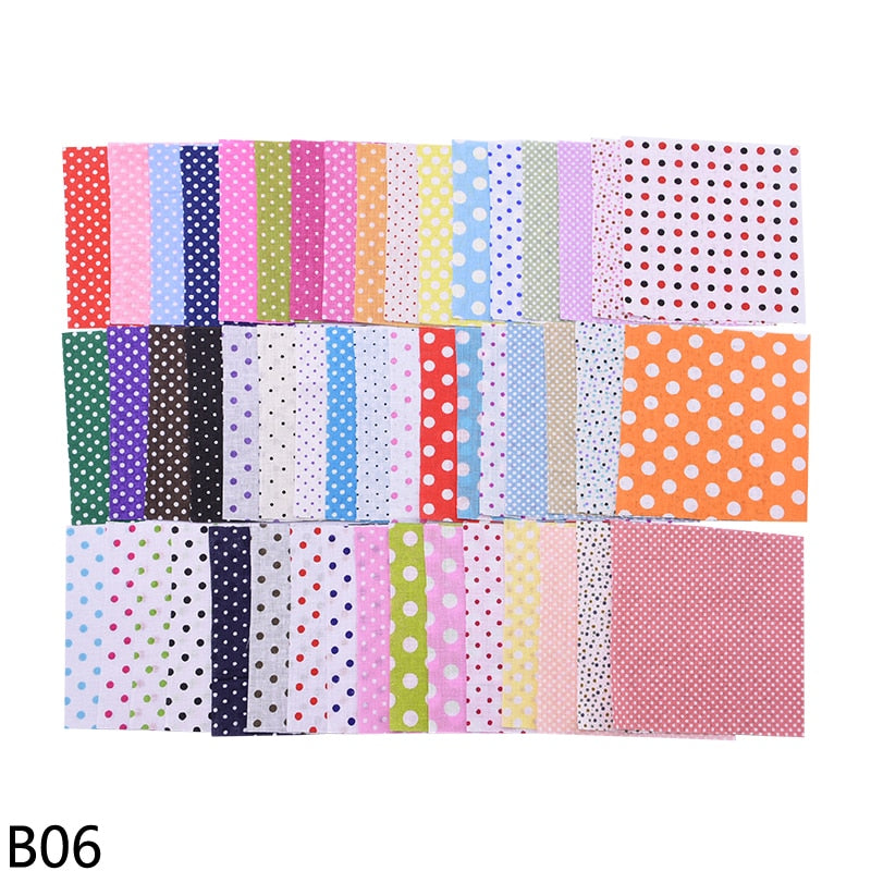 50pcs Colorful Cotton Fabric Squares