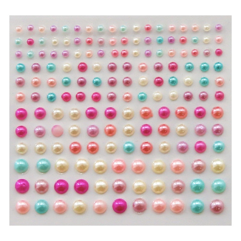 1 Sheet Pearl Decorative Stickers