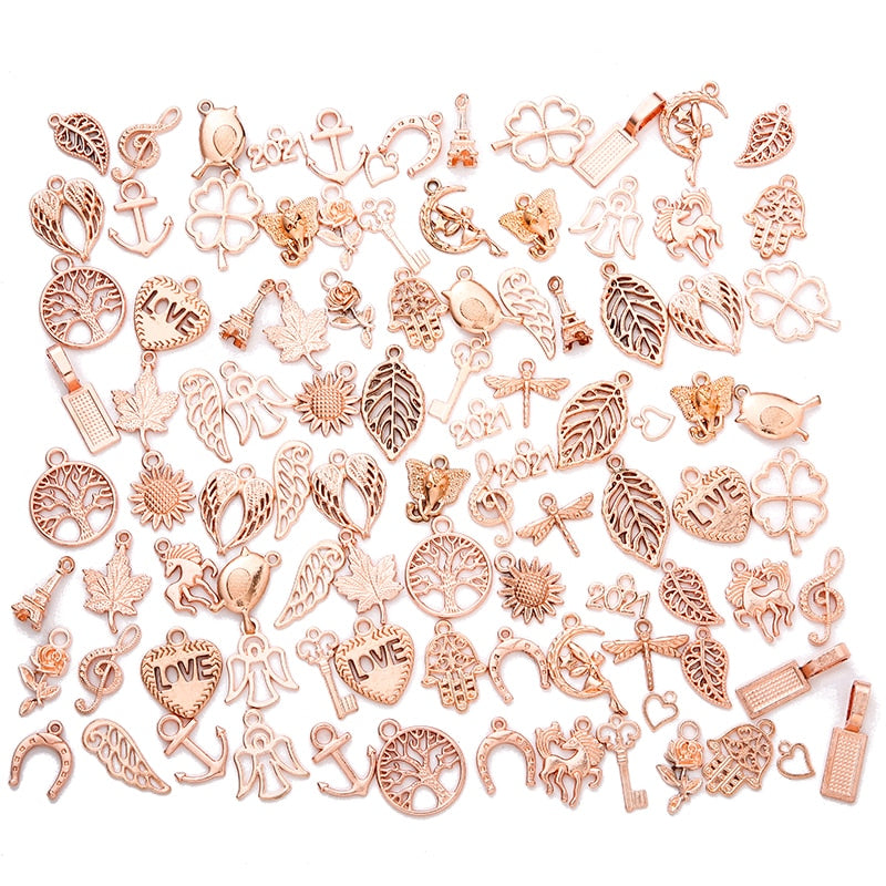 Variety Styles Metal Charms 100/set