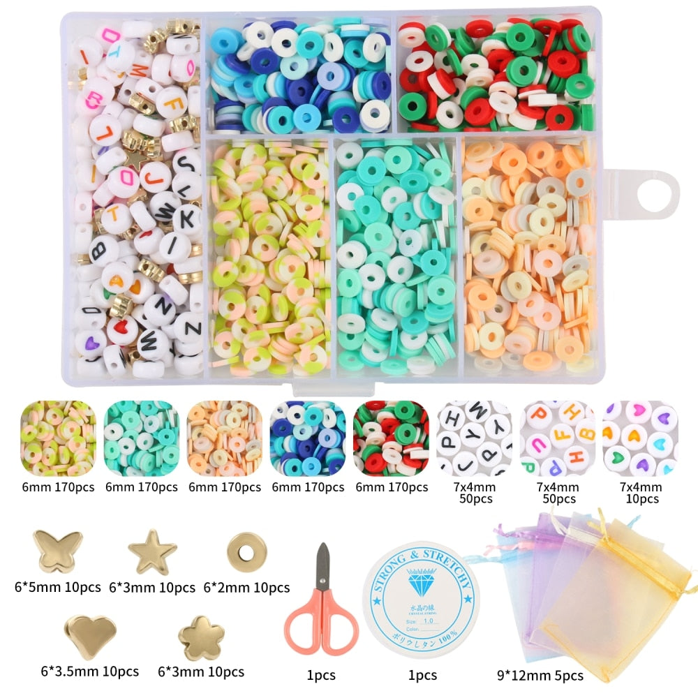 15 Style Mix Polymer Clay Acrylic Jewelry Making Kits