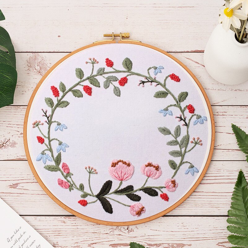 Flower Pattern Embroidery Kit