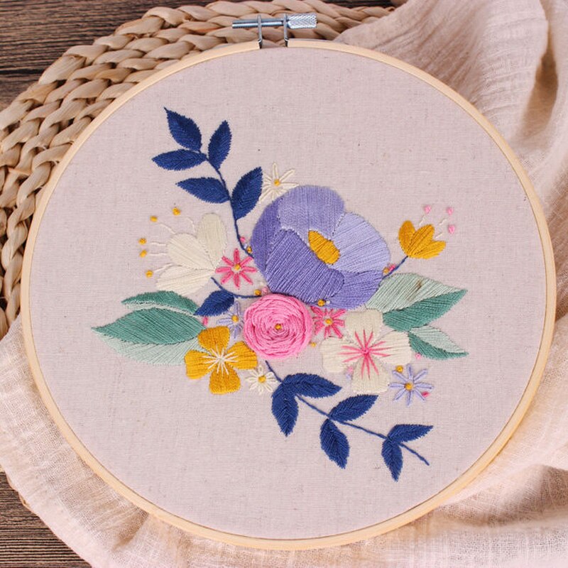 Flower Pattern Embroidery Kit