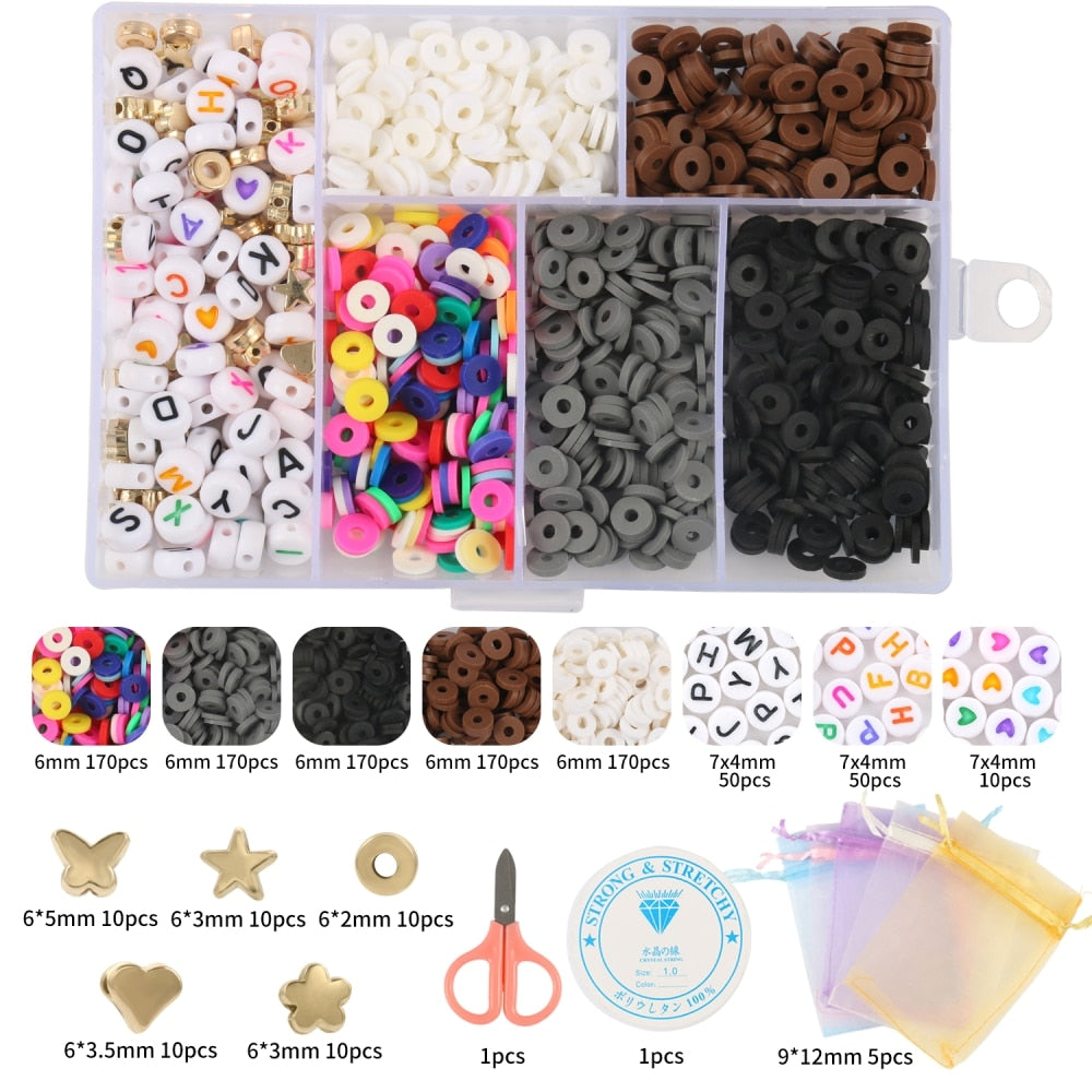 15 Style Mix Polymer Clay Acrylic Jewelry Making Kits