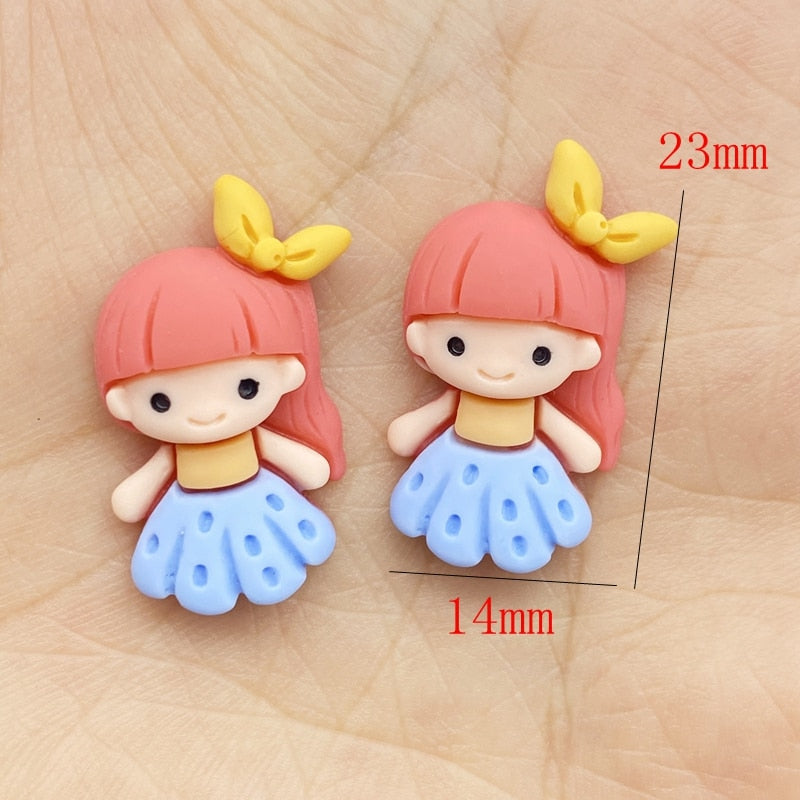 Resin Flatback Cartoon Princess (20/pack, style options)