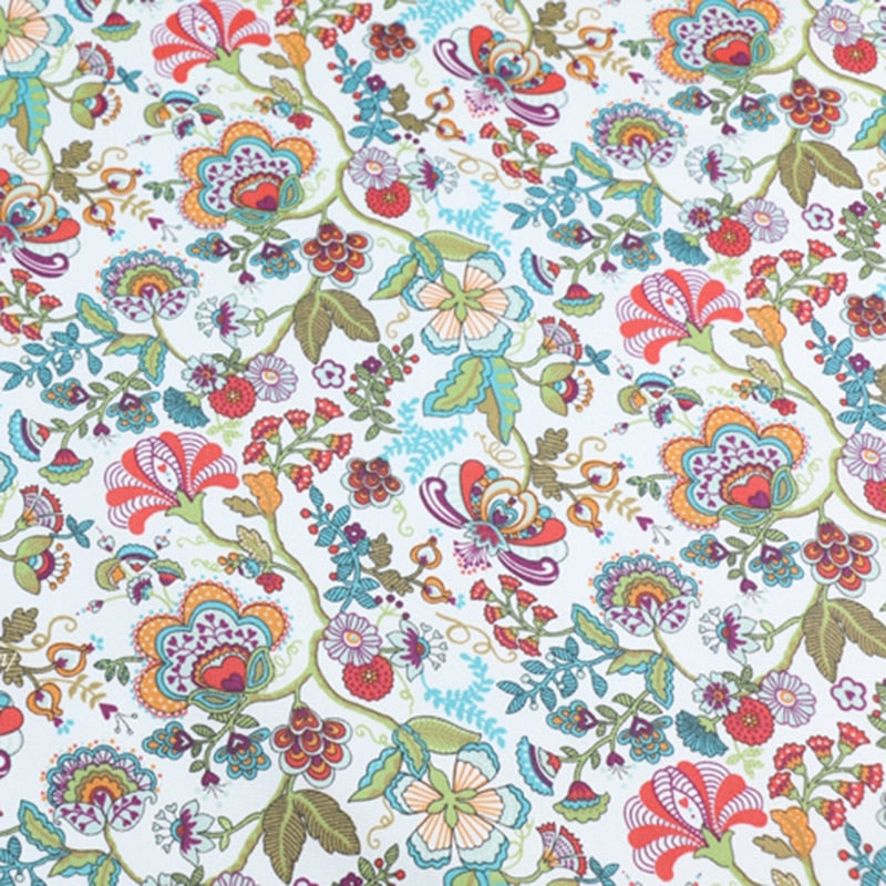 Patterned Twill Cotton Fabric (1/1.5/2 yards)