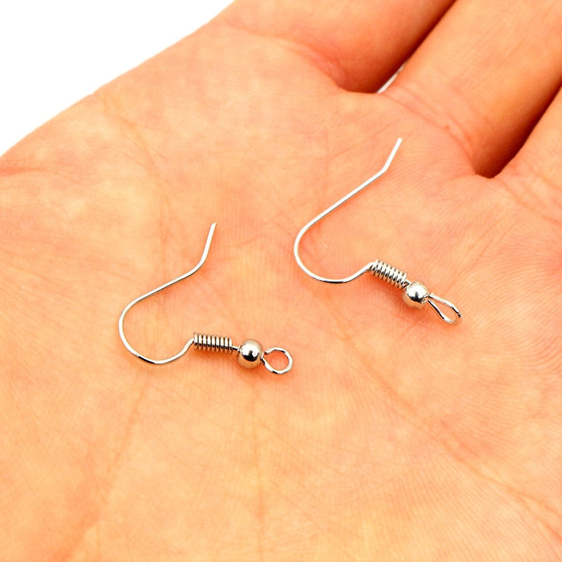 Earring Clasps Hooks 100/lot (color/style options)