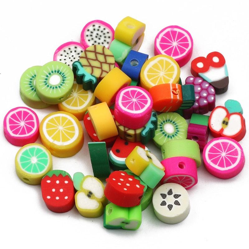 Mixed Polymer Clay Beads (color/style options)