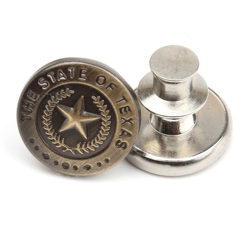 2PCs Snap Fastener Metal Buttons