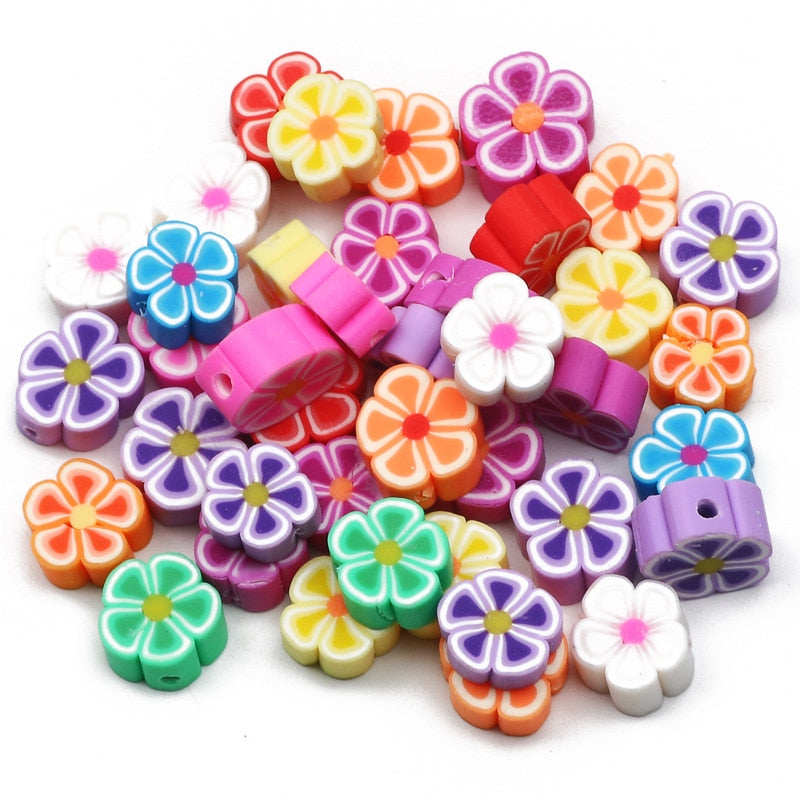 Mixed Polymer Clay Beads (color/style options)