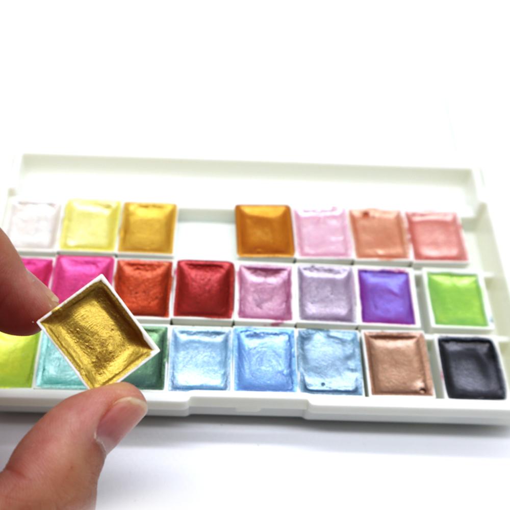 Macaron Glitter Watercolor Set