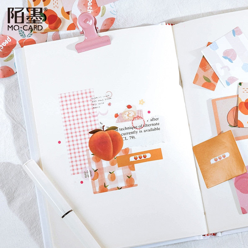 Cute Peach Decorative Stickers (46/box)