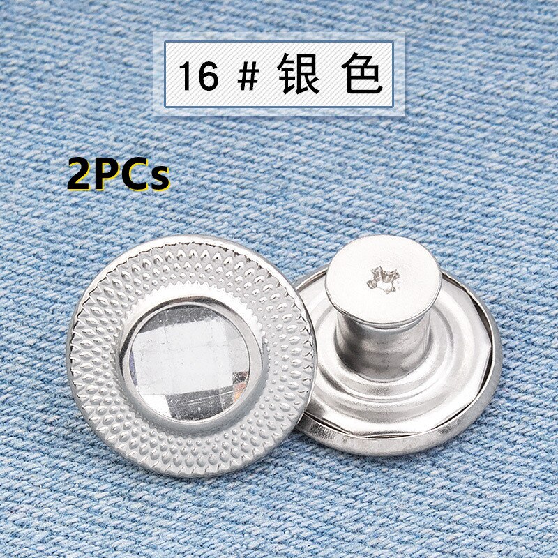 2PCs Snap Fastener Metal Buttons