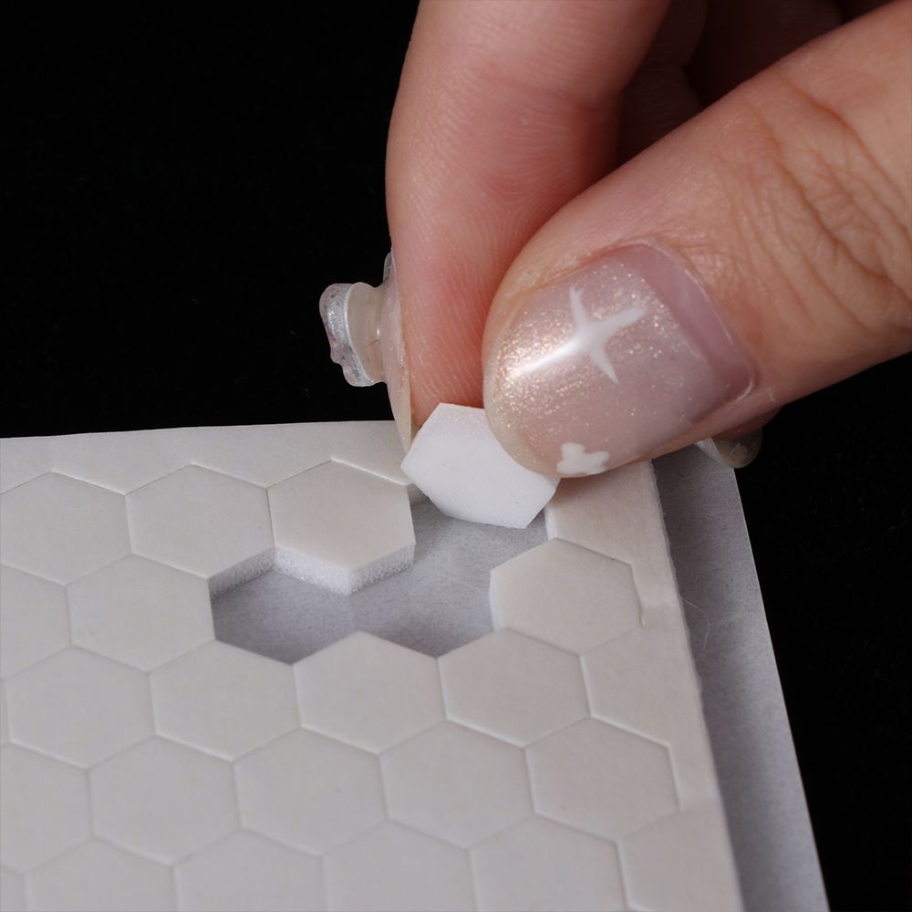 3D Double-sided Foam Hexagon Dots Adhesive (size options, up to 240/pack)