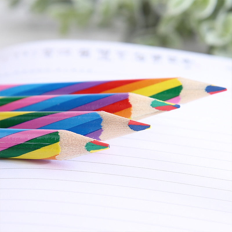 4 Color Concentric Rainbow Pencils