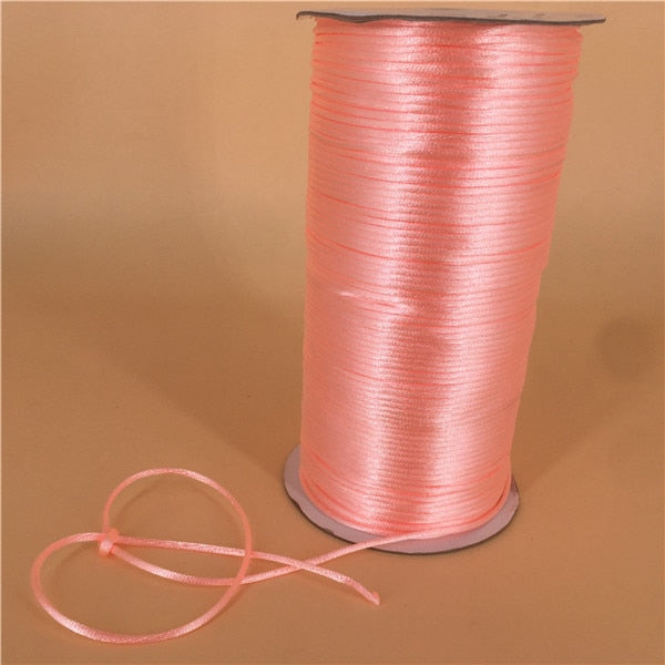 Braided Macrame Silk Cord Rope (10m, color options)