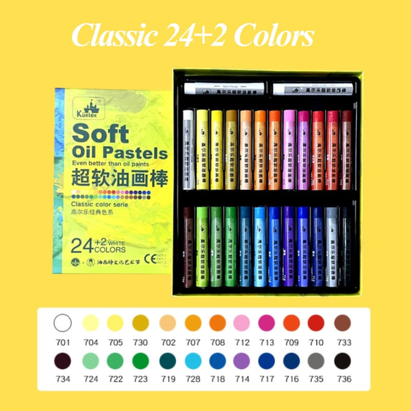 Professional Heavy Color Oil Pastel (26/38/52 set)