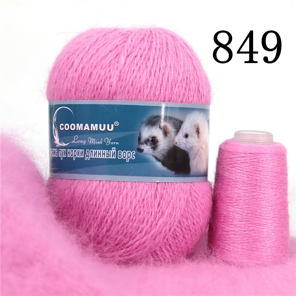 70g/Pcs High Quality Soft Mink Velvet Wool Yarn