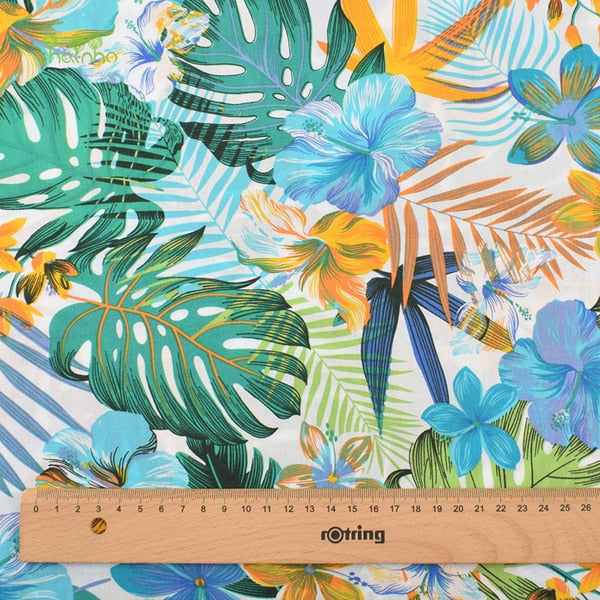 Tropical Printed Cotton Fabric