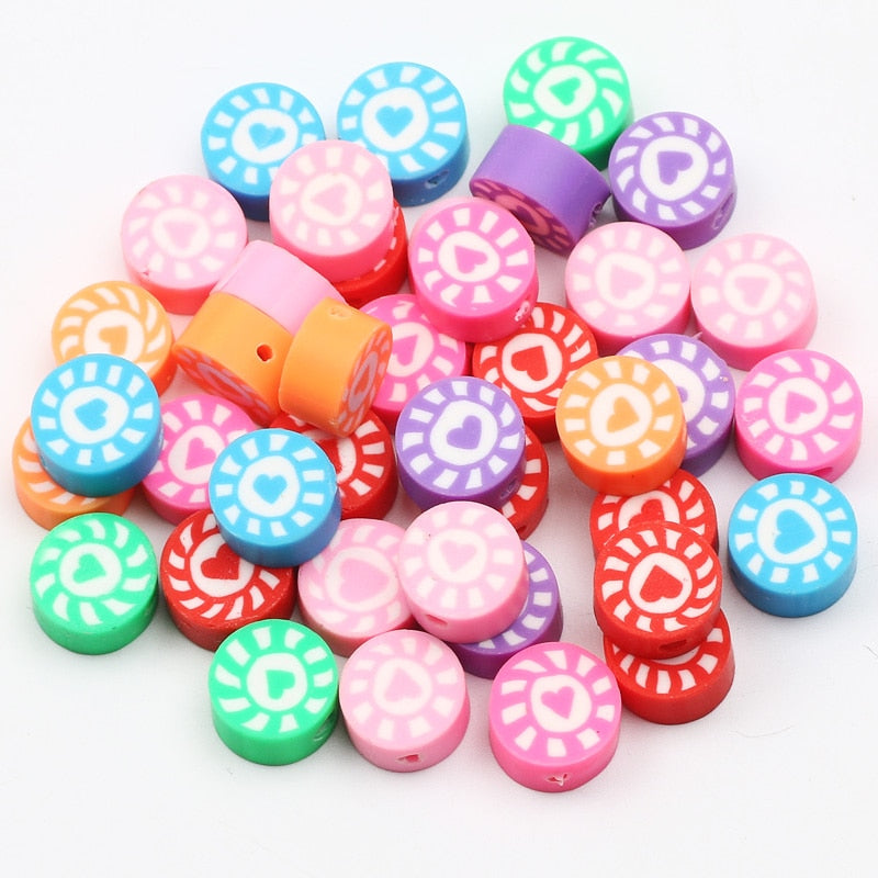 Mixed Polymer Clay Beads (color/style options)