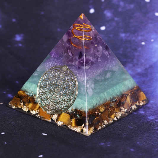 Reiki Orgonite Healing Crystal Pyramid 5-10cm Size Option