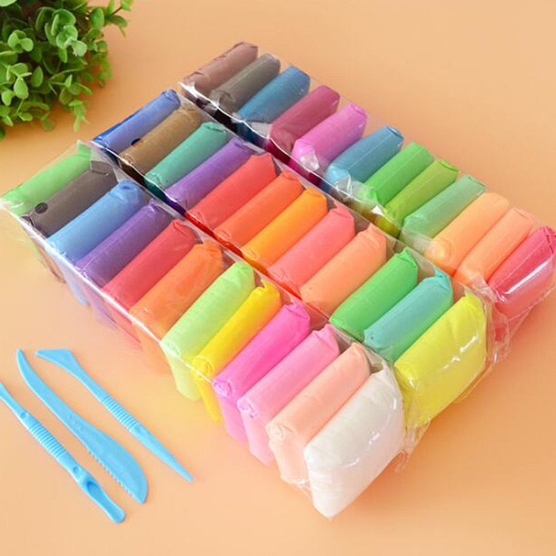 Air Dry Plasticine Modeling Clay 36 Colors