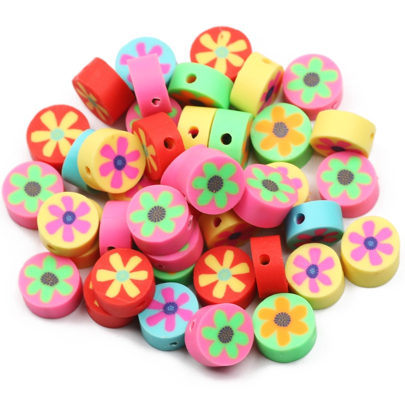 Mixed Polymer Clay Beads (color/style options)