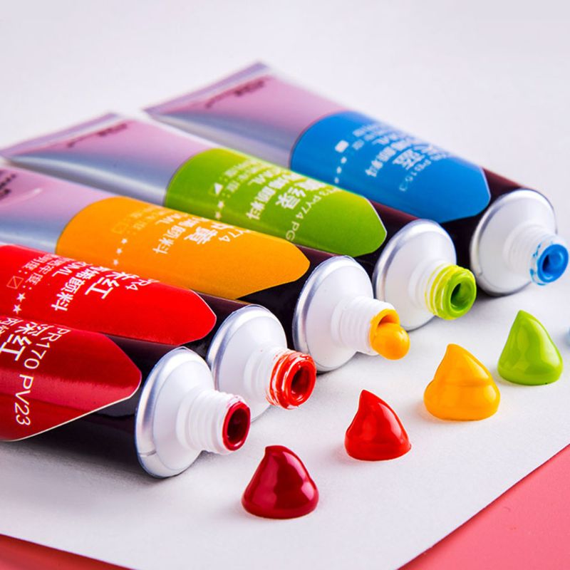 Professional Acrylic Paint (20ml/tube, 12 or 24 colors)