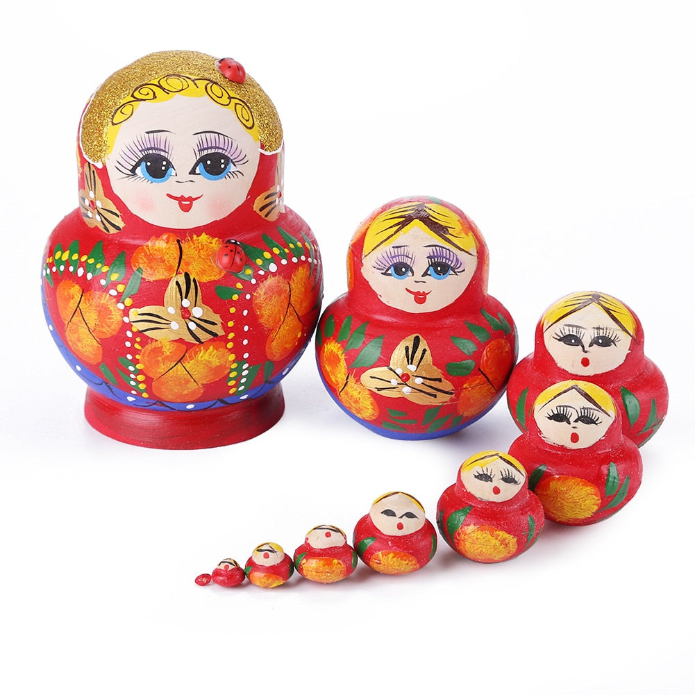 1 Set Wood Russian Nesting Dolls