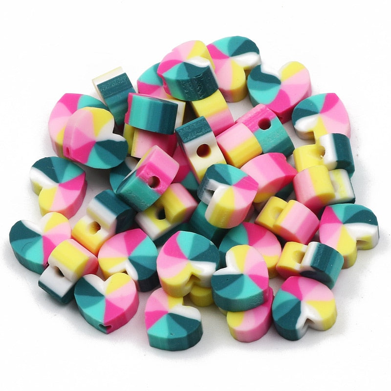 Mixed Polymer Clay Beads (color/style options)