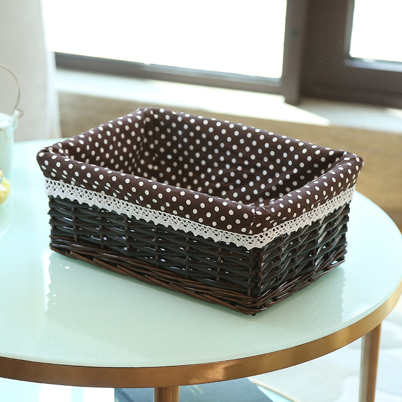 Handmade Rattan Storage Baskets