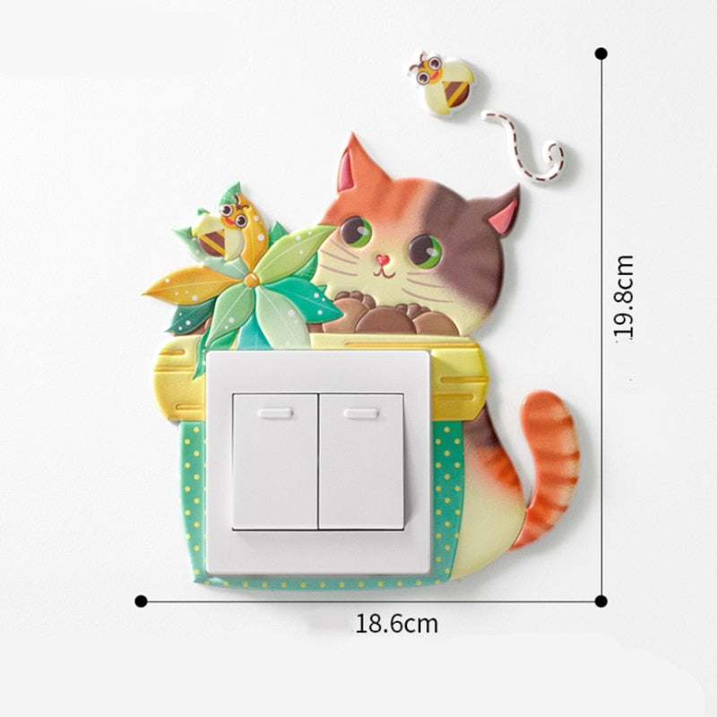 3D Unicorn Switch Sticker