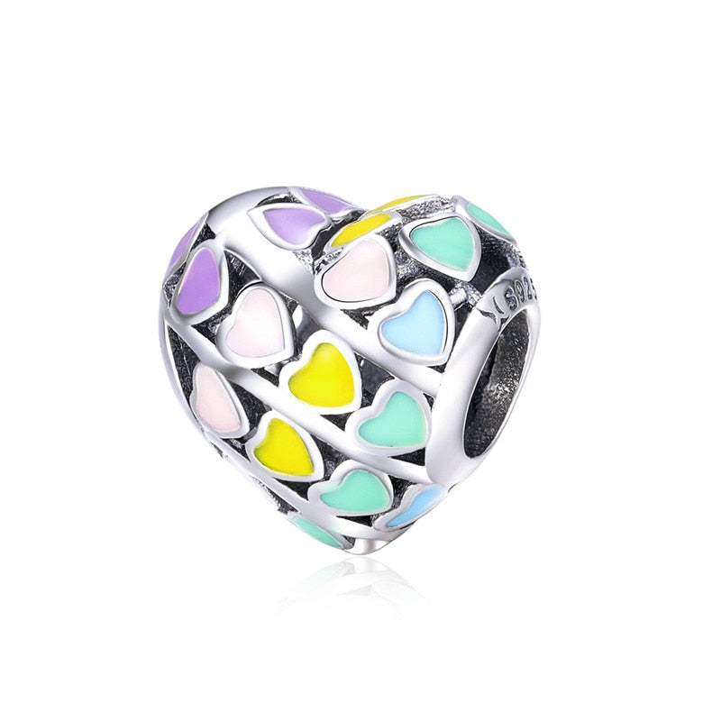 Bamoer Bracelet Romantic Enamel Charms (style option)