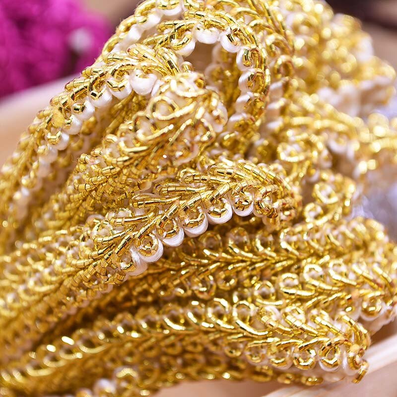 10m/lot Lace Trim Braided Ribbon