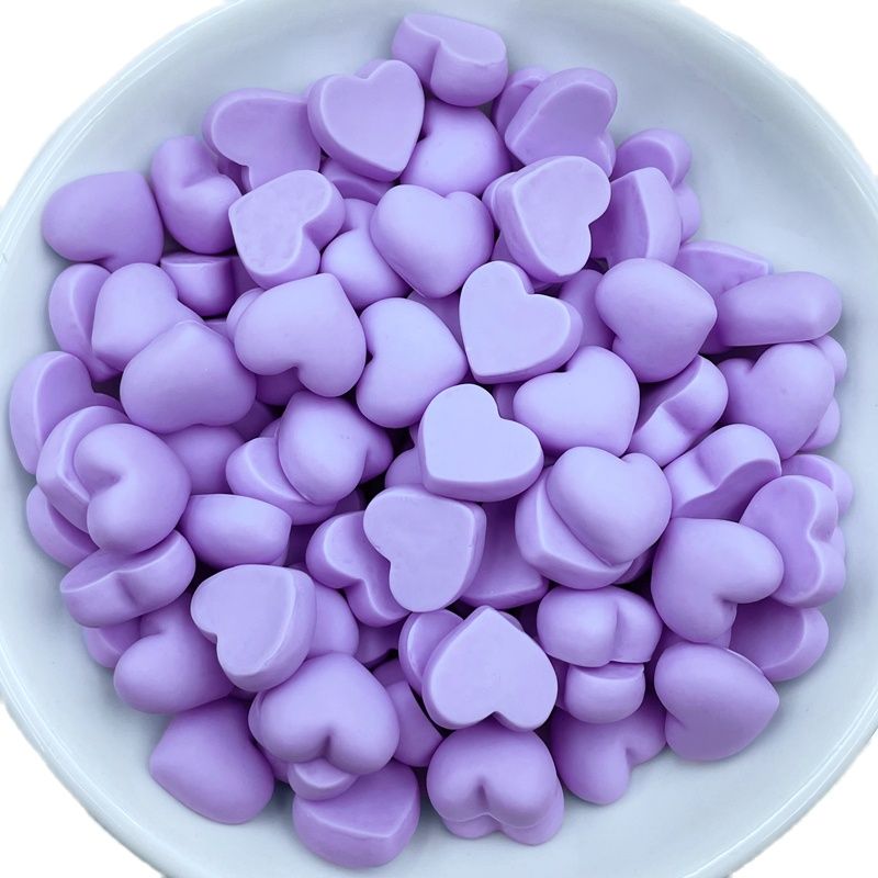 Resin Flatback Mini Cartoon Hearts (36/pack, color options)