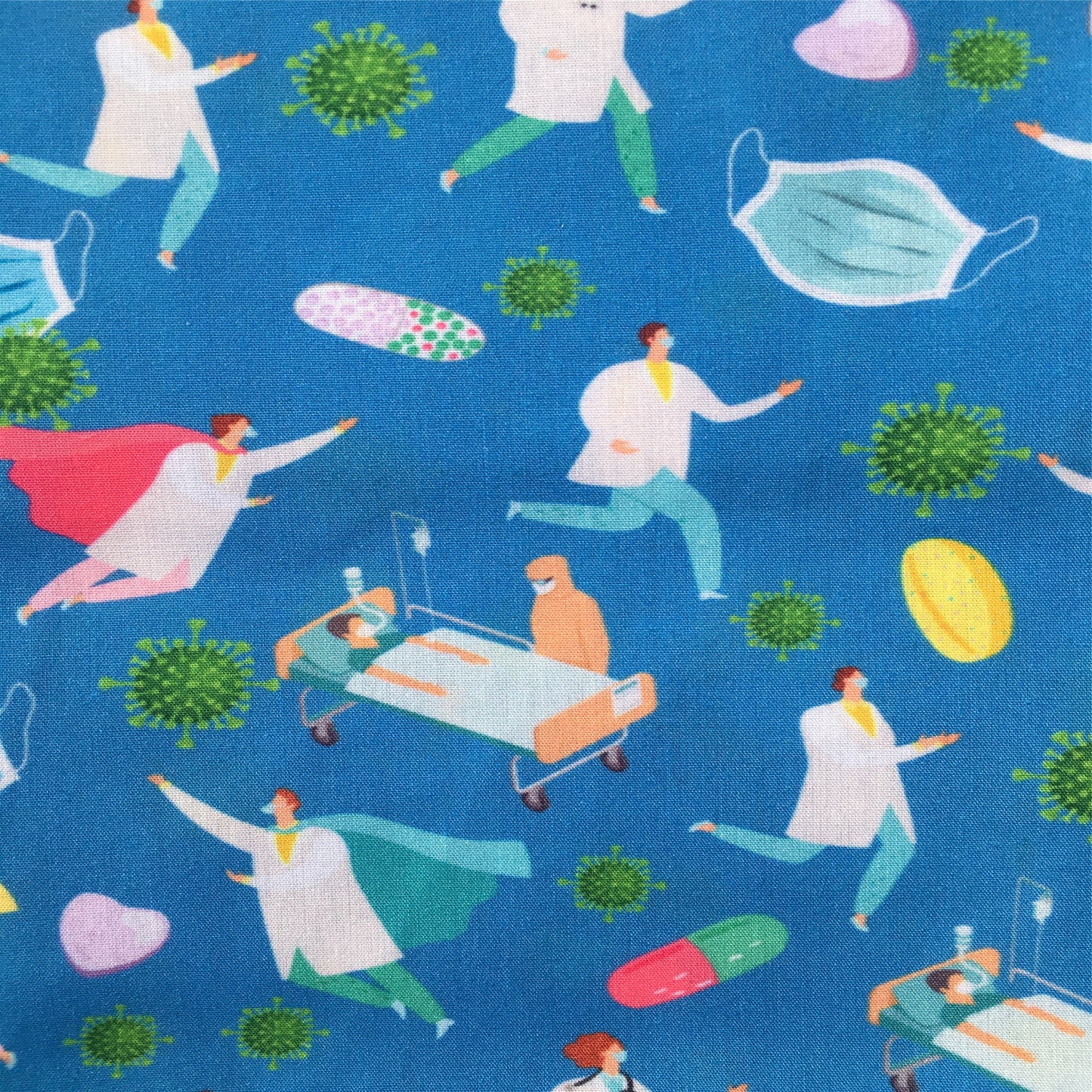 Healthy Nurse Polyester Cotton Fabric