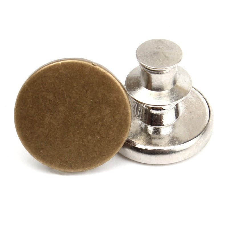 2PCs Snap Fastener Metal Buttons