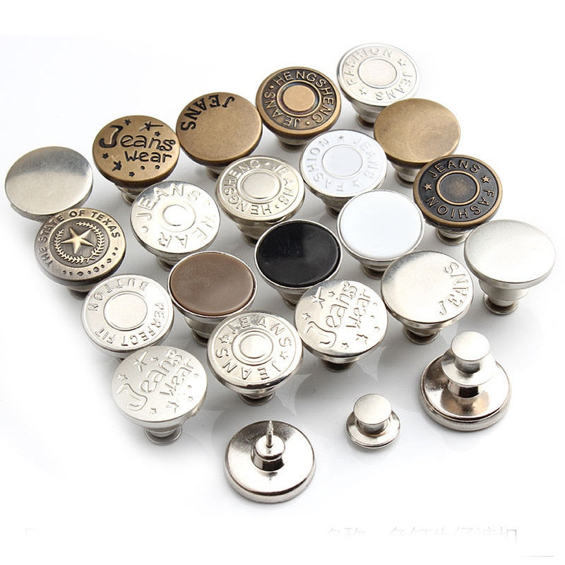 2PCs Snap Fastener Metal Buttons