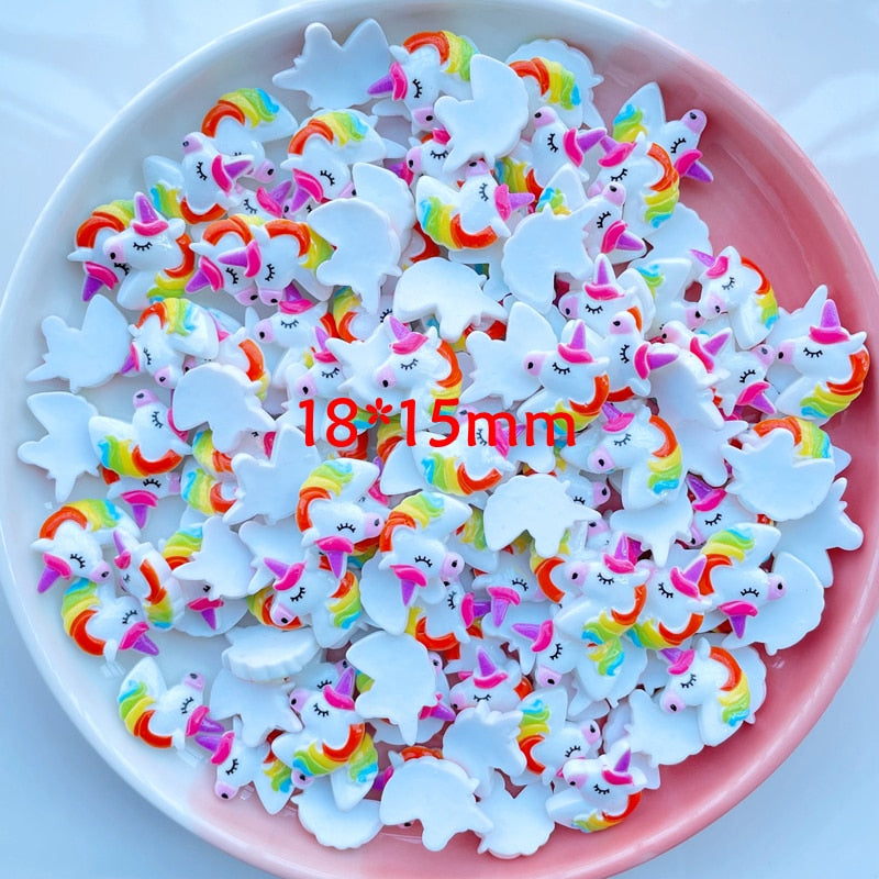 Resin Flatback Mini Cartoon Unicorn (20/pack)