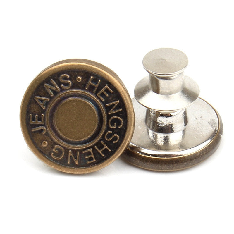 2PCs Snap Fastener Metal Buttons