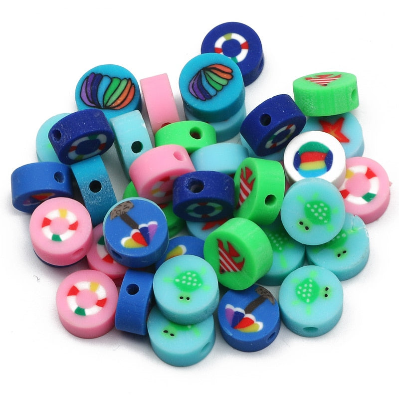 Mixed Polymer Clay Beads (color/style options)