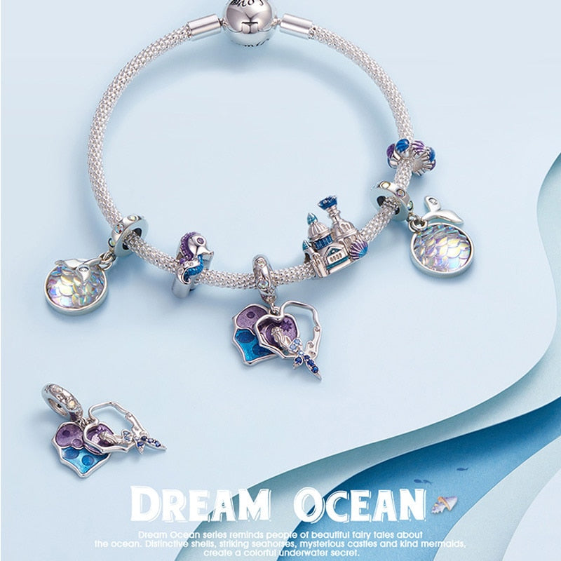 Bamoer Bracelet Sterling Silver Dream/Ocean Series Charms