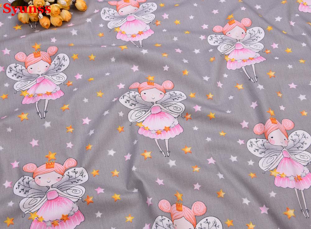 Fairy Wave Print Cotton Fabric