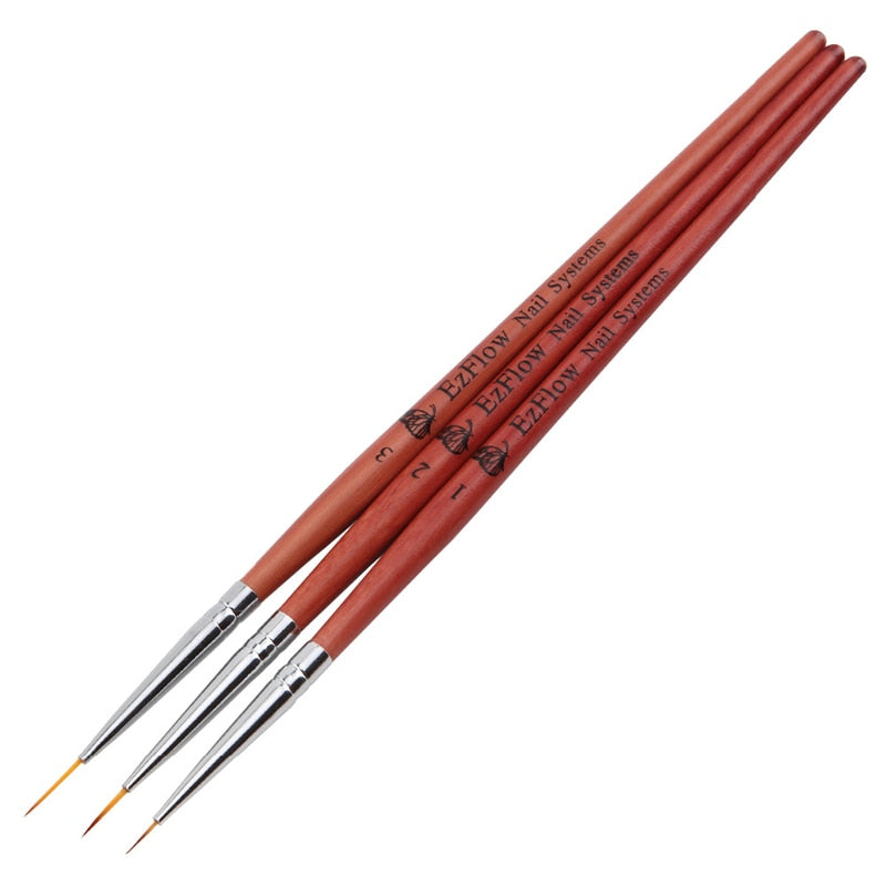 3 piece Fine Line Paint Brush (7/9/11mm)