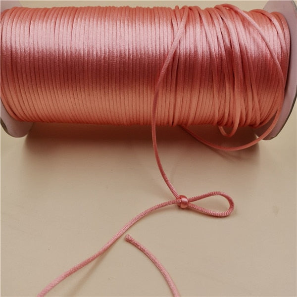 Braided Macrame Silk Cord Rope (10m, color options)