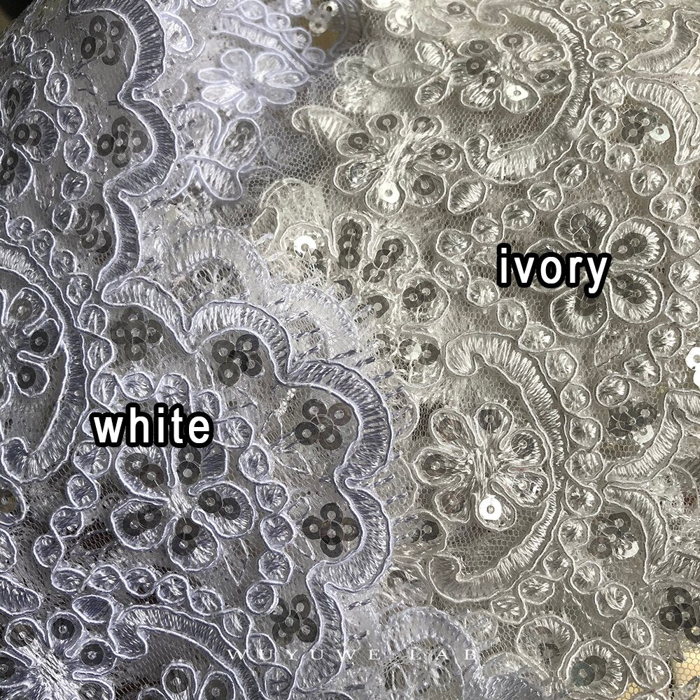 Ivory/White Venice Mesh Lace Trim