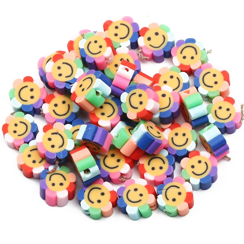 Mixed Polymer Clay Beads (color/style options)