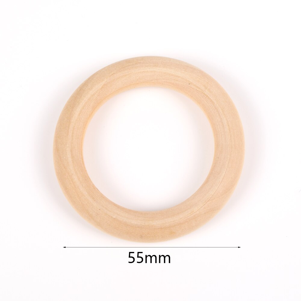 Natural Wood Beads (size options)